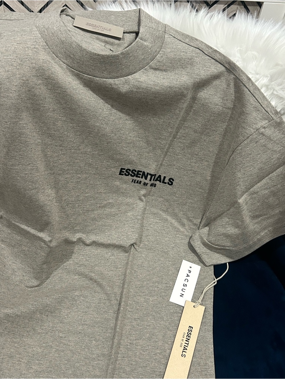 Fear of God ESSENTIALS Dark Oatmeal Crew Tee